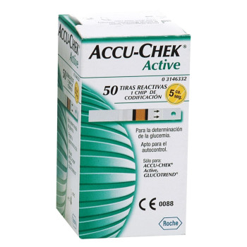 TIRAS REAGENTES ACCU-CHEK ACTIVE 50UND